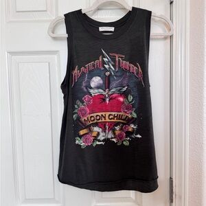 Spell Designs Black Mystical Thunder Moon Child Tank Top